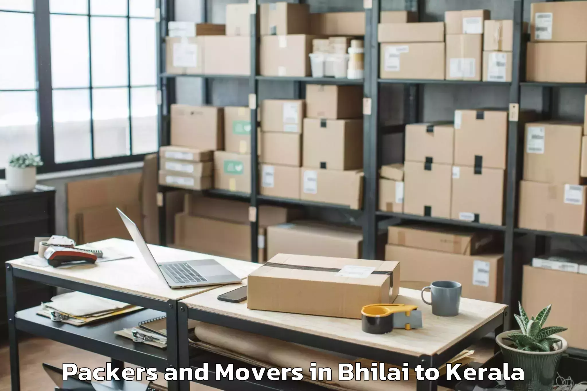 Affordable Bhilai to Sreekandapuram Packers And Movers